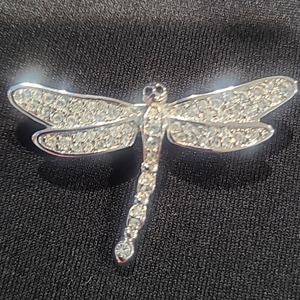 Swan hallmark dragon fly brooch